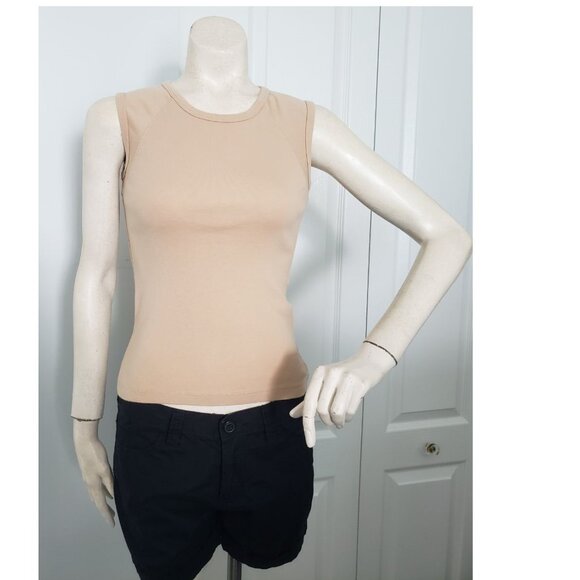 Jacob Annexe tan beige tank top sleeveless XS Cotton - Picture 2 of 10